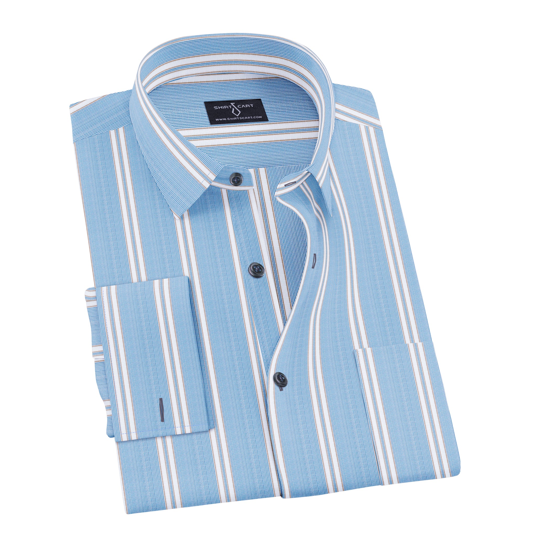 Blue Micro Stripe Formal Shirt