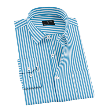 Light Sky-blue white Stripe Formal Shirt