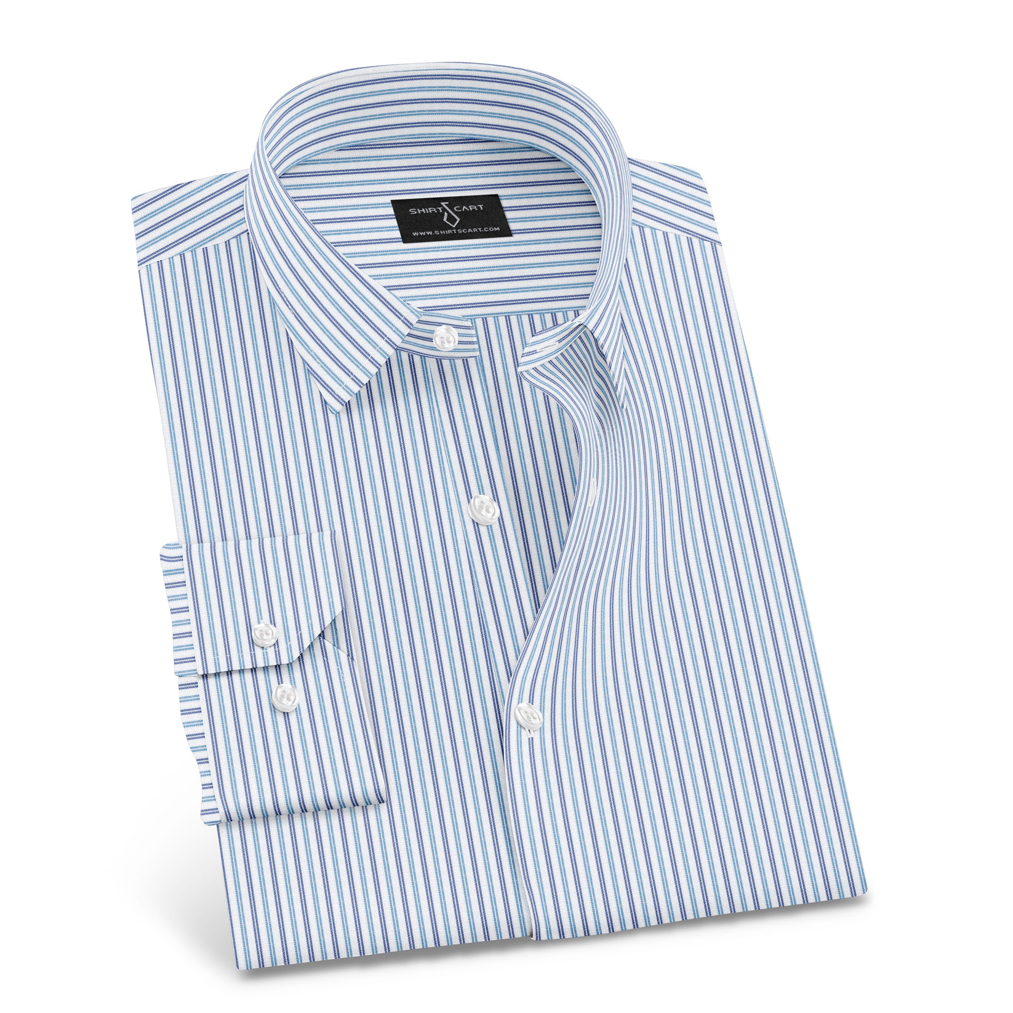 Self Pinstripe Premium Cotton Shirt